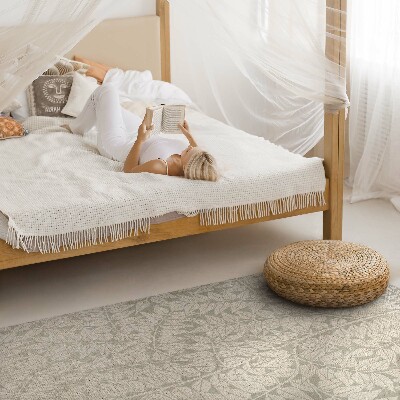 Tapis vinyle rectangulaire Brindilles et feuilles William Morris