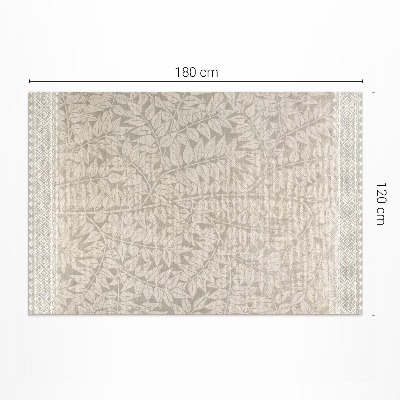 Tapis vinyle rectangulaire Brindilles et feuilles William Morris