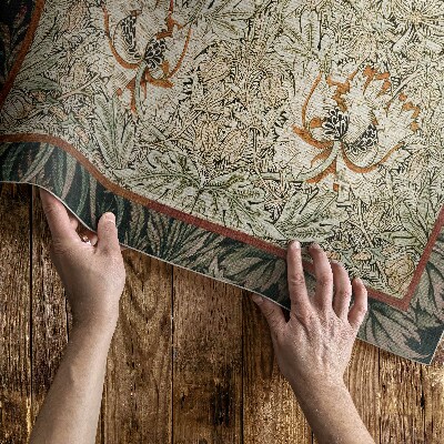 Tapis vinyle rectangulaire Chèvrefeuille William Morris