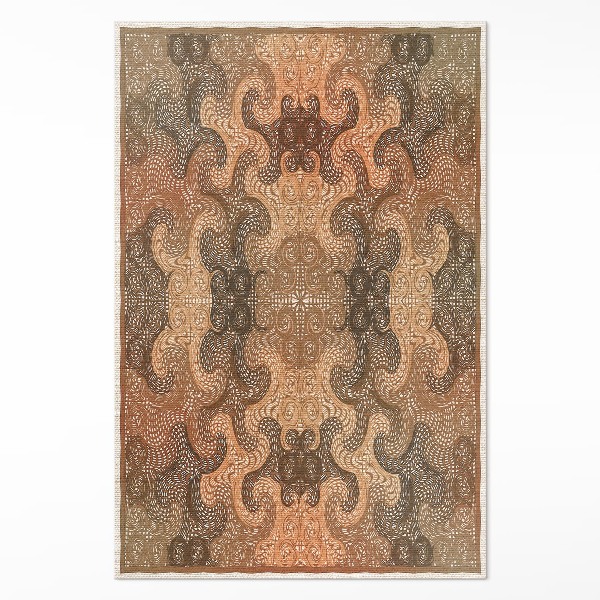 Tapis vinyle Motif oriental à volutes décoratives