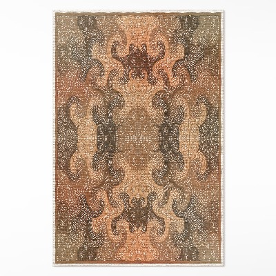 Tapis vinyle Motif oriental à volutes décoratives