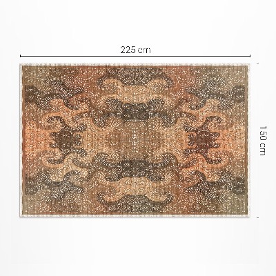 Tapis vinyle Motif oriental à volutes décoratives