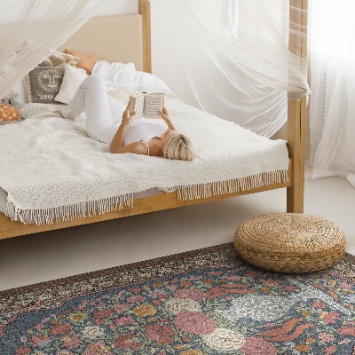Tapis vinyle Bouquet de fleurs vintage, imitation tissu