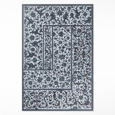 Tapis vinyle rectangulaire Le lierre fleuri d'Albert Racinet