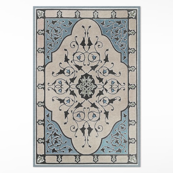 Tapis vinyle rectangulaire Motif délicat de Sir Matthew Digby Wyatt