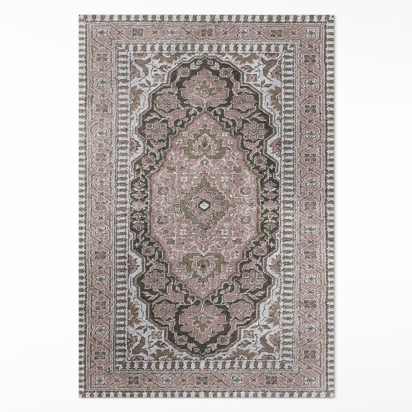 Tapis vinyle rectangulaire Motif orné vintage de style persan