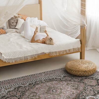 Tapis vinyle rectangulaire Motif orné vintage de style persan