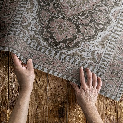 Tapis vinyle rectangulaire Motif orné vintage de style persan