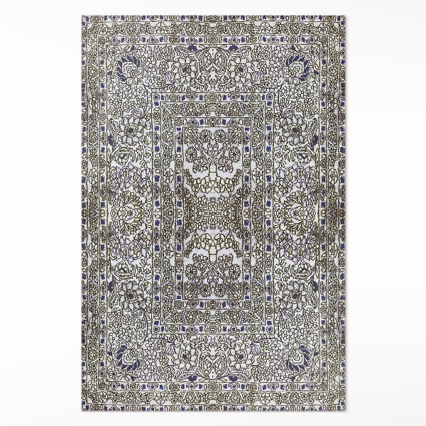 Tapis vinyle rectangulaire Graphique Linéaire Vintage Gris