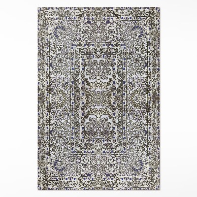 Tapis vinyle rectangulaire Graphique Linéaire Vintage Gris