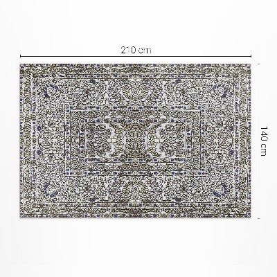 Tapis vinyle rectangulaire Graphique Linéaire Vintage Gris