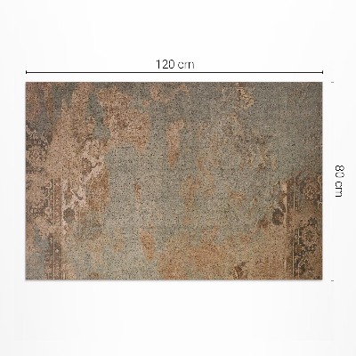 Tapis vinyle Motif patchwork vintage minable