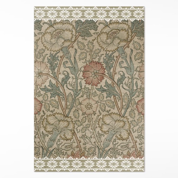Tapis vinyle Rose sauvage William Morris