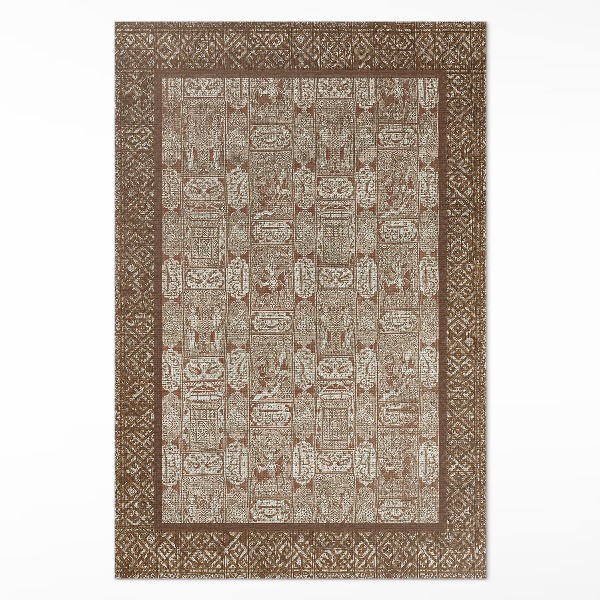 Tapis vinyle rectangulaire Motif vintage en mosaïque ornementale