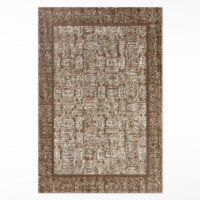 Tapis vinyle rectangulaire Motif vintage en mosaïque ornementale