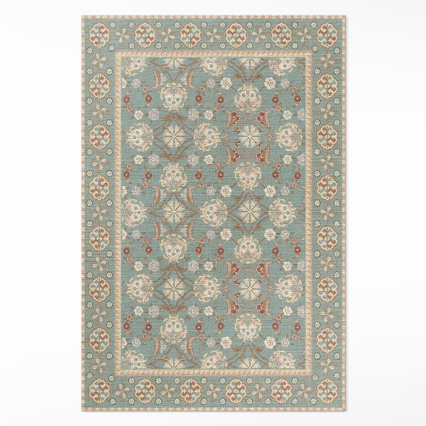 Tapis vinyle Ornement végétal à motif floral vintage