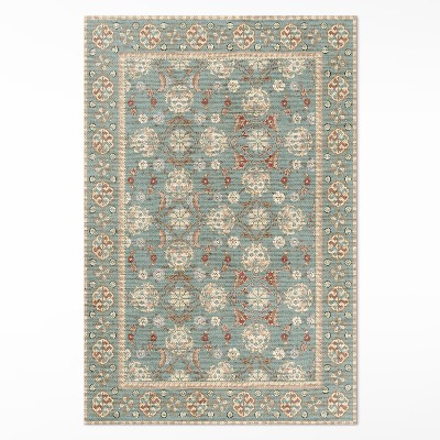 Tapis vinyle Ornement végétal à motif floral vintage