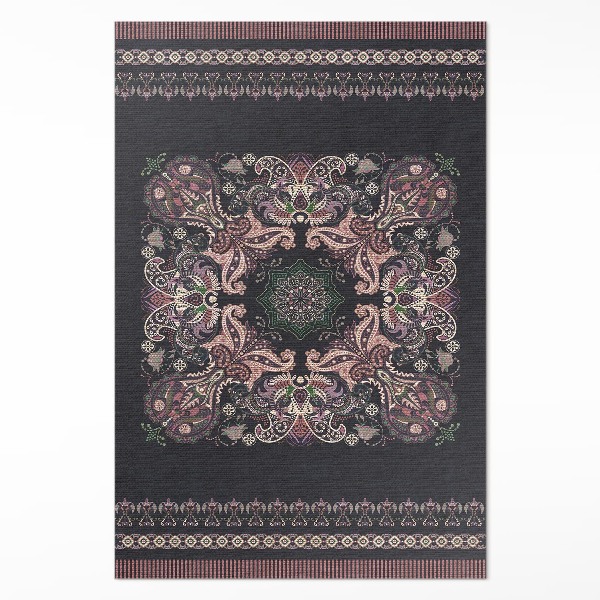 Tapis vinyle rectangulaire Motif végétal décoratif élégant