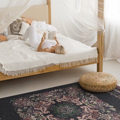 Tapis vinyle rectangulaire Motif végétal décoratif élégant