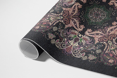 Tapis vinyle rectangulaire Motif végétal décoratif élégant