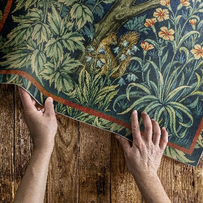 Tapis vinyle Modèle de jardin de William Morris et John Henry