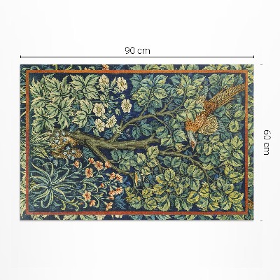 Tapis vinyle Modèle de jardin de William Morris et John Henry