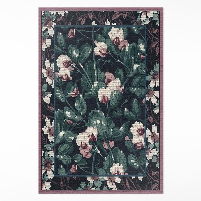 Tapis vinyle rectangulaire Motif floral Albert Racinet