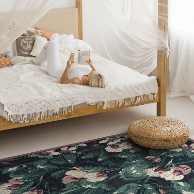 Tapis vinyle rectangulaire Motif floral Albert Racinet