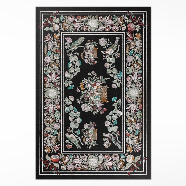 Tapis vinyle Nature morte vintage à motifs végétaux