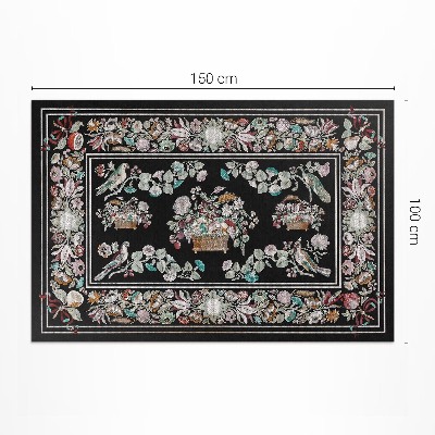 Tapis vinyle Nature morte vintage à motifs végétaux