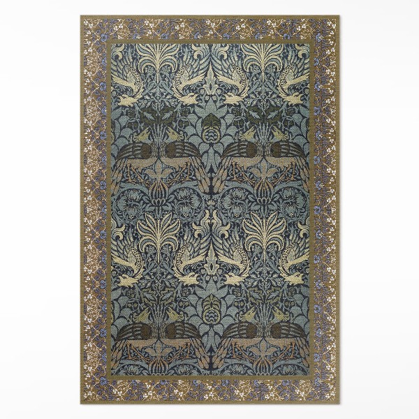 Tapis vinyle rectangulaire Le Paon et le Dragon de William Morris