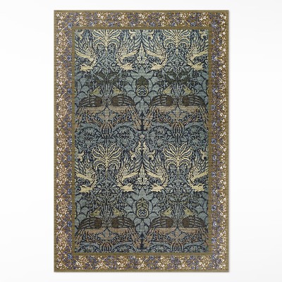 Tapis vinyle rectangulaire Le Paon et le Dragon de William Morris