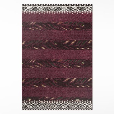 Tapis vinyle Rayures de feuilles de Furuya Korin