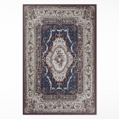 Tapis vinyle rectangulaire Motif ornemental antique dans le style ancien