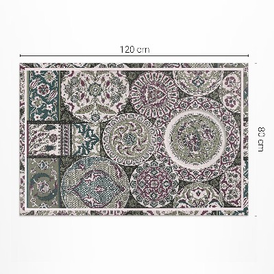 Tapis vinyle rectangulaire Les Mandalas d'Albert Racinet
