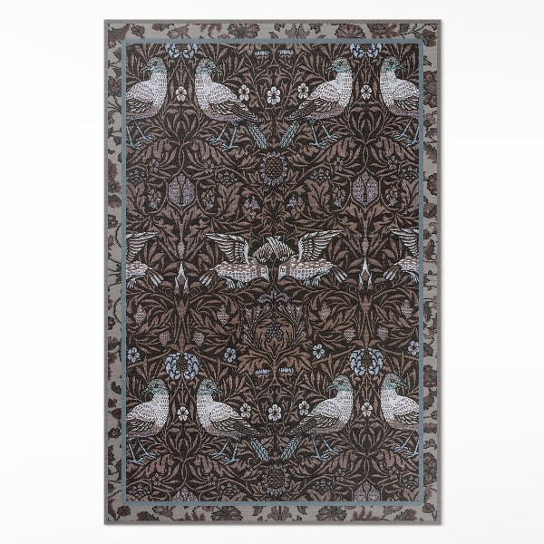 Tapis vinyle Ornement gothique à motifs d'oiseaux et de plantes