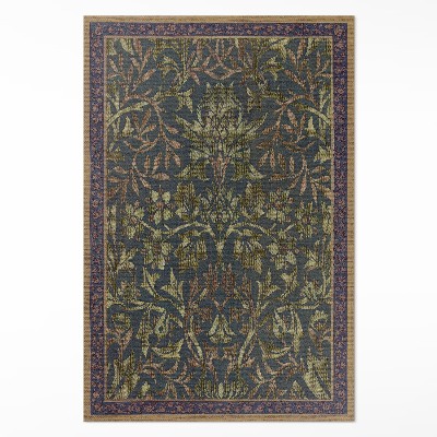 Tapis vinyle rectangulaire Jardin de fleurs de William Morris