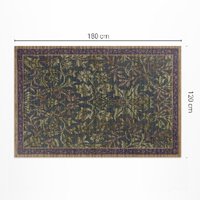 Tapis vinyle rectangulaire Jardin de fleurs de William Morris