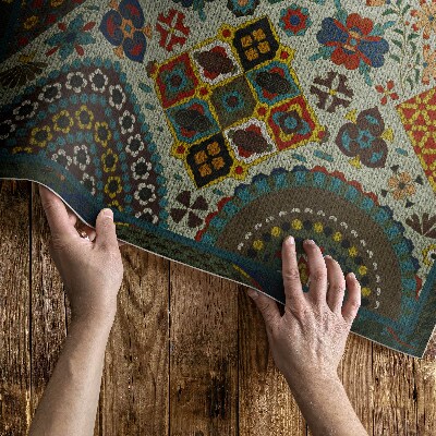 Tapis vinyle rectangulaire Motif japonais Albert Racinet