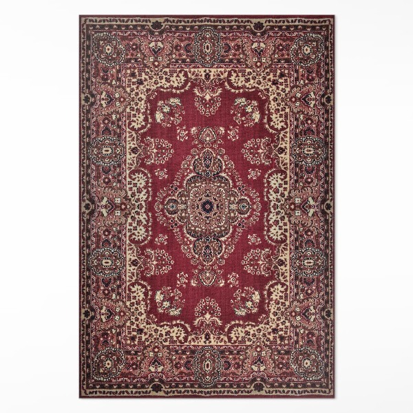 Tapis vinyle rectangulaire Détails de motifs ornementaux à l'ancienne