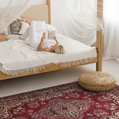 Tapis vinyle rectangulaire Détails de motifs ornementaux à l'ancienne