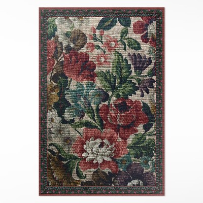 Tapis vinyle Motif floral vintage délicat