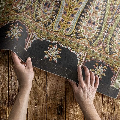 Tapis vinyle rectangulaire Modèle en cachemire Sir Matthew Digby Wyatt