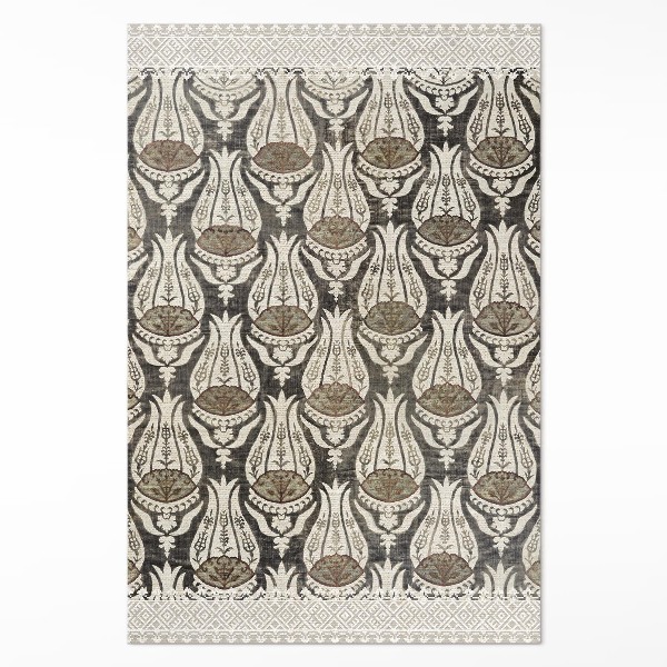Tapis vinyle rectangulaire Pichets floraux William Morris