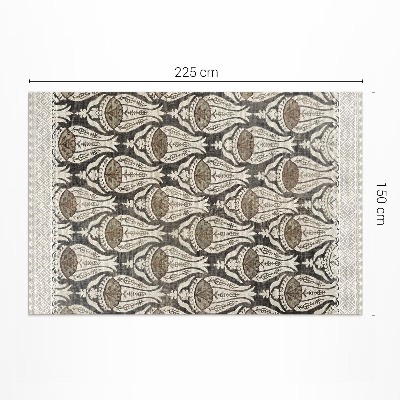 Tapis vinyle rectangulaire Pichets floraux William Morris