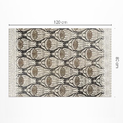 Tapis vinyle rectangulaire Pichets floraux William Morris