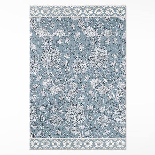 Tapis vinyle rectangulaire Tulipe William Morris