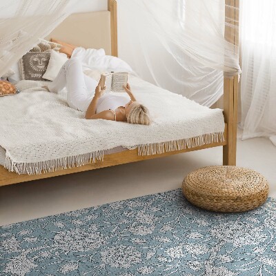 Tapis vinyle rectangulaire Tulipe William Morris