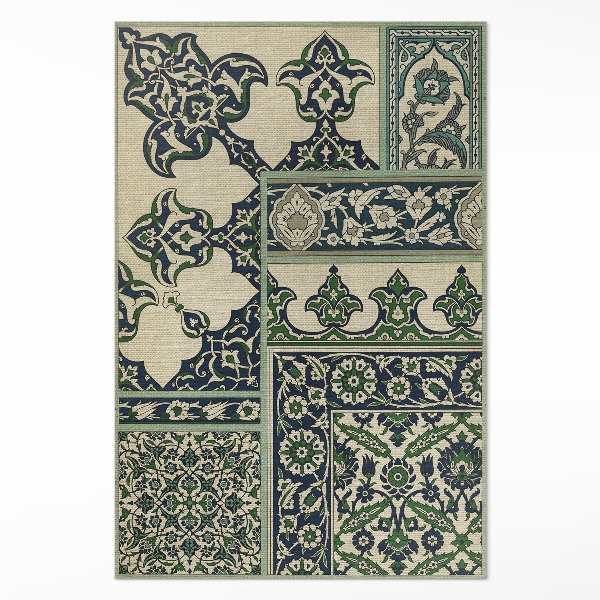 Tapis vinyle rectangulaire Le design décoratif d'Albert Racinet