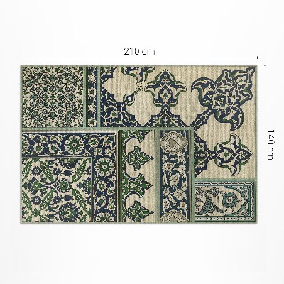 Tapis vinyle rectangulaire Le design décoratif d'Albert Racinet